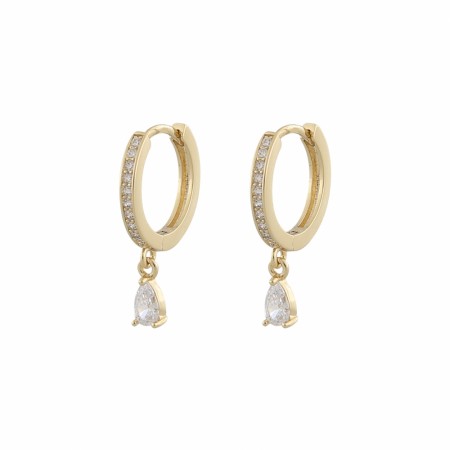 Snö Camille Drop Ring Ear Gold/Clear