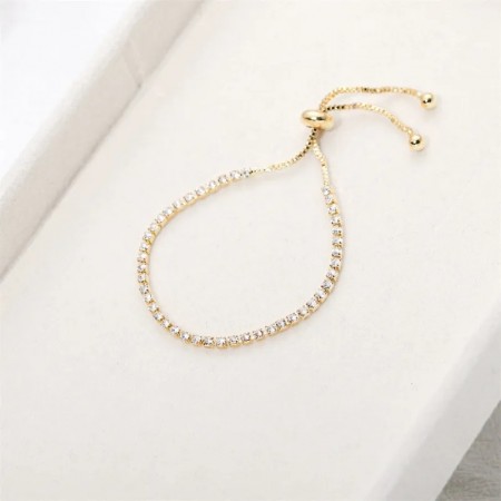AVI Jewels Tennis bracelet gold/clear
