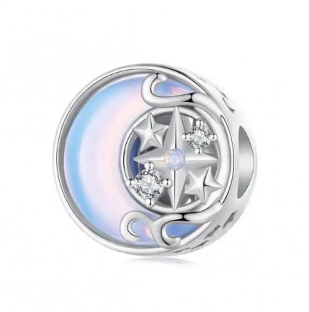 JBX charm Moonstar silver