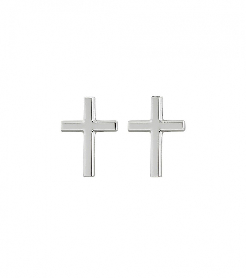 Vakker ørepynt med kors i blankpolert stål designet av Edblad. Korset er et klassisk symbol på tro og en vakker gave til enhver anledning. De enkle, vakre øredobbene er formet som stilrene kors som fint kan brukes til det meste du har på deg.