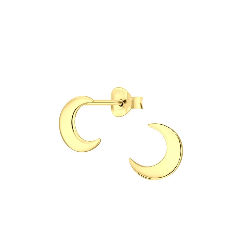 Fine, ikke sant? Øredobbene Moonlight earrings i 14K gullbelagt sølv har et enkelt og elegant design. Perfekt å bruke sammen med dine andre gulløredobber, eller alene for en clean og elegant look.