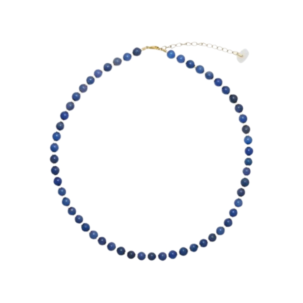 The Blue Jade Crystal Necklace is created with the purpose of helping you find inner balance, peace, and harmony. The blue jade crystal is considered a stone for inner calm, clarity, and emotional stability.