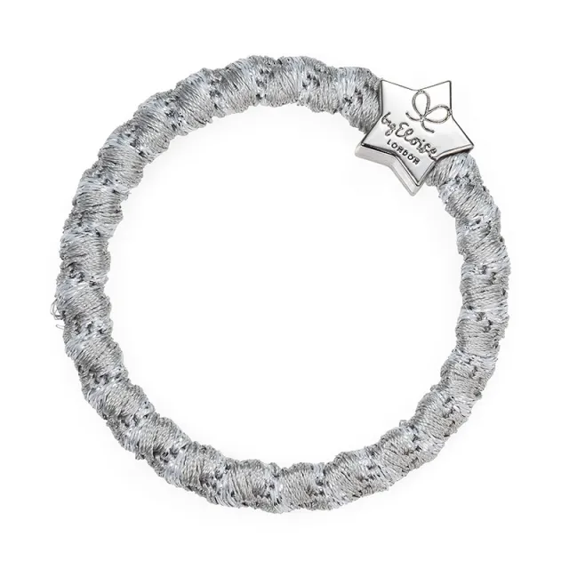 byEloise silver sparkle hårstrikk
