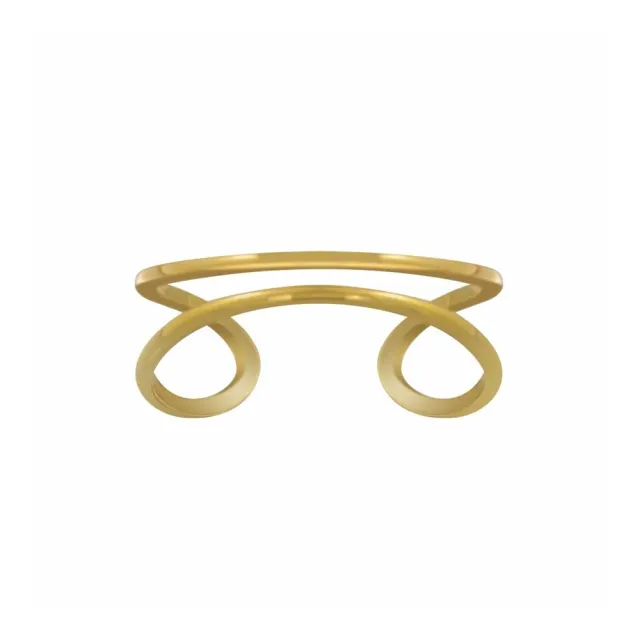 JBX Gaia gold double line ring