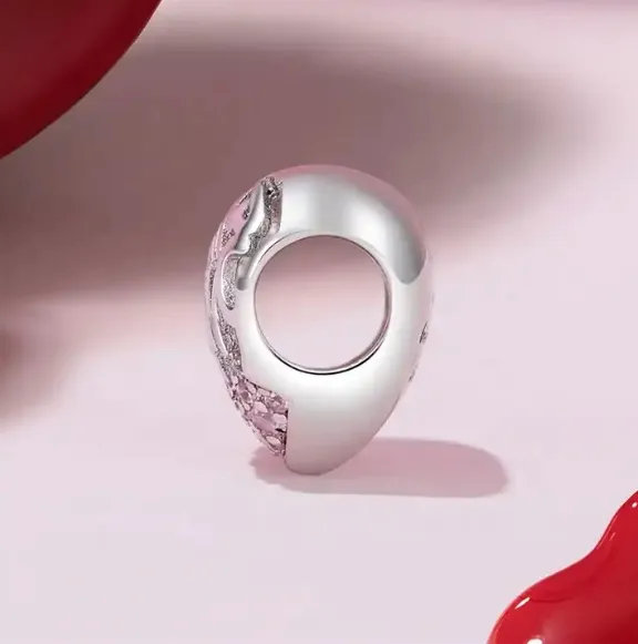 JBX CHARM ALWAYS IN MY HEART SILVER sidevisning