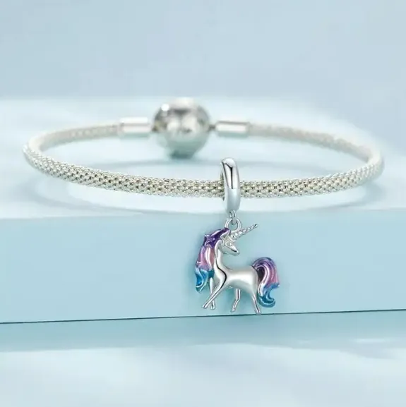 JBX CHARM MY UNICORN SILVER til armbånd