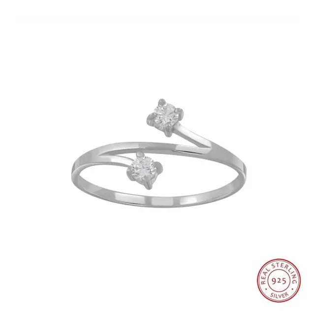 JBX Galaxy Crystal ring sterling silver
