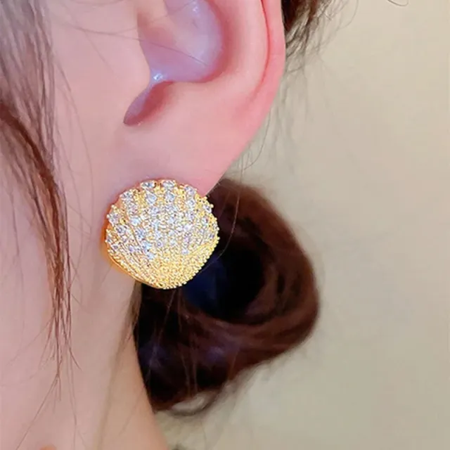 AVI Jewels Shell earrings gold