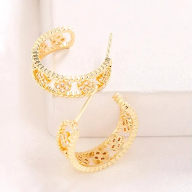 AVI Jewels Liv hoops gold