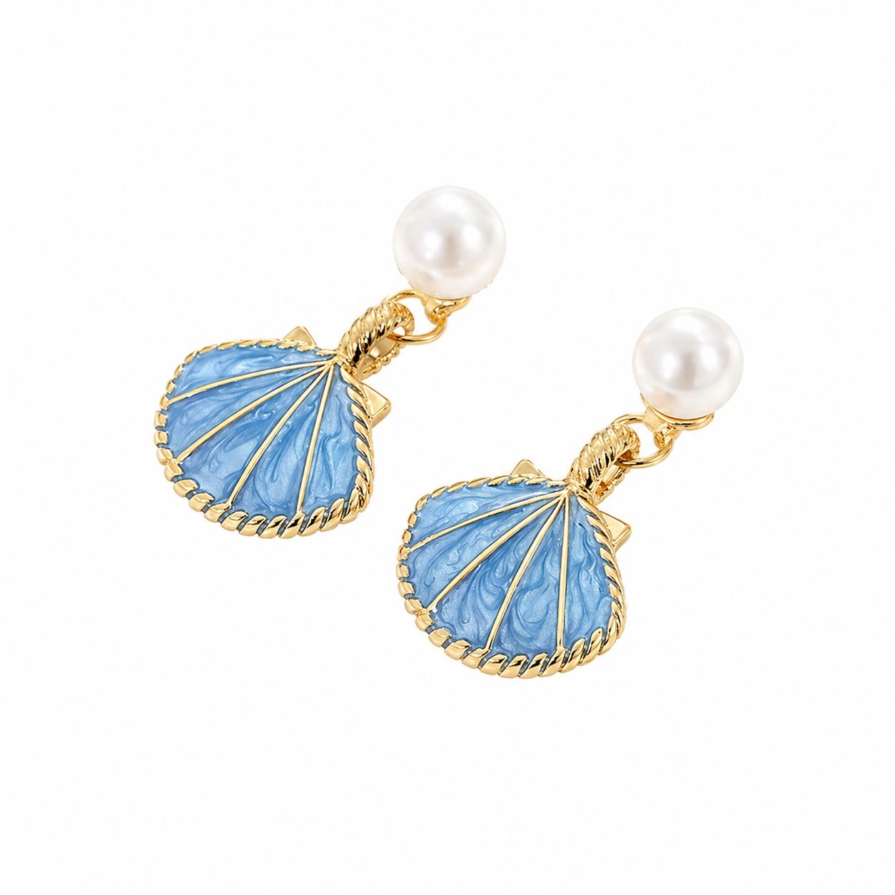 AVI Jewels Seychelles earrings blue/gold
