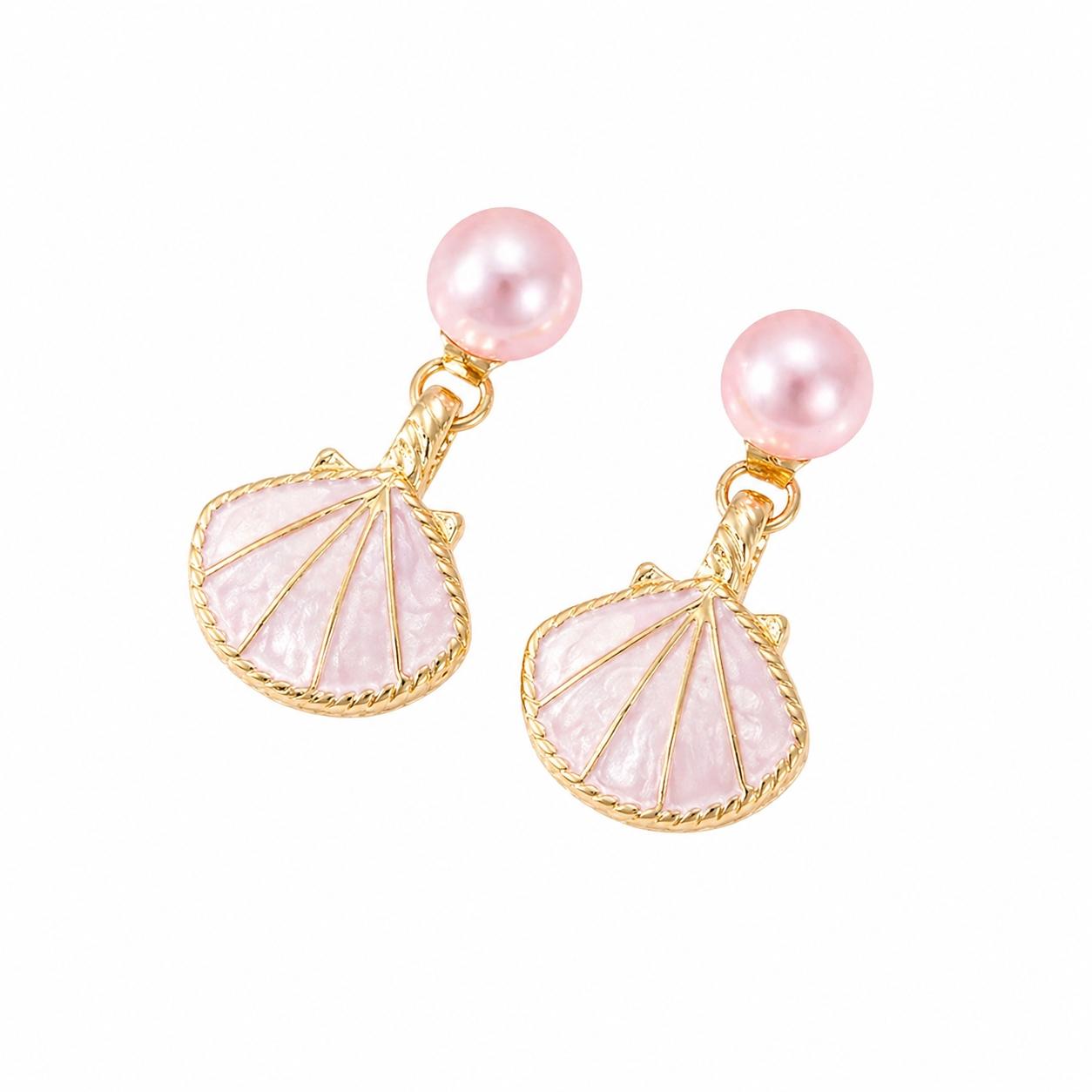AVI Jewels Seychelles earrings pink/gold