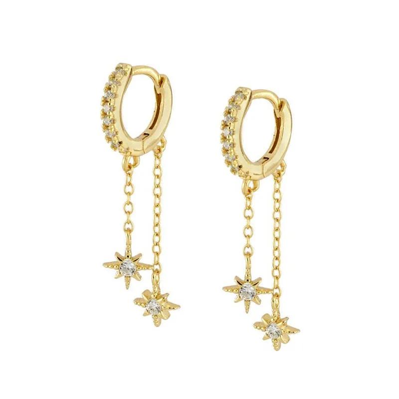 AVI Jewels Gine hoops gold
