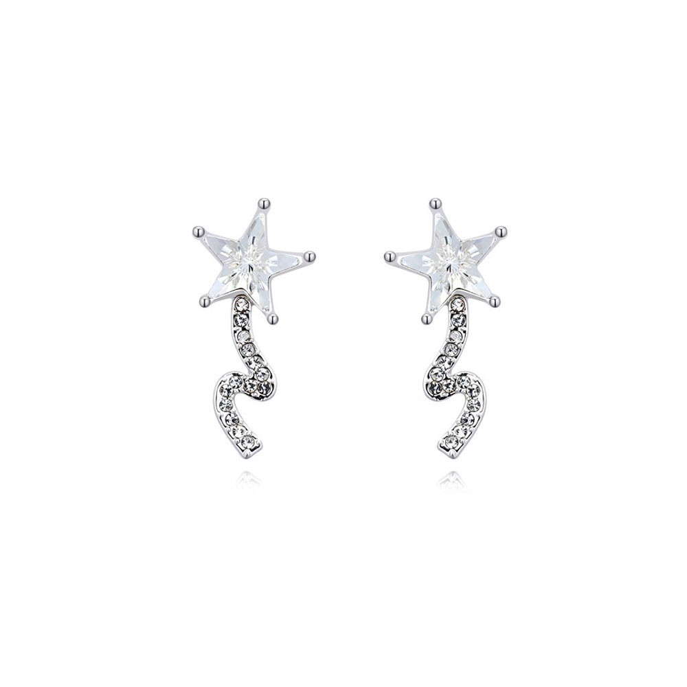 JBX Shooting star earrings silver/clear