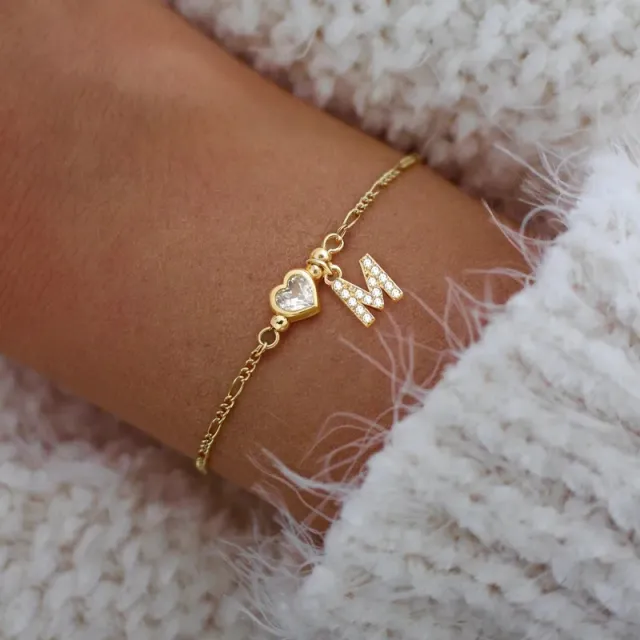 AVI Jewels Letter Charm bracelet