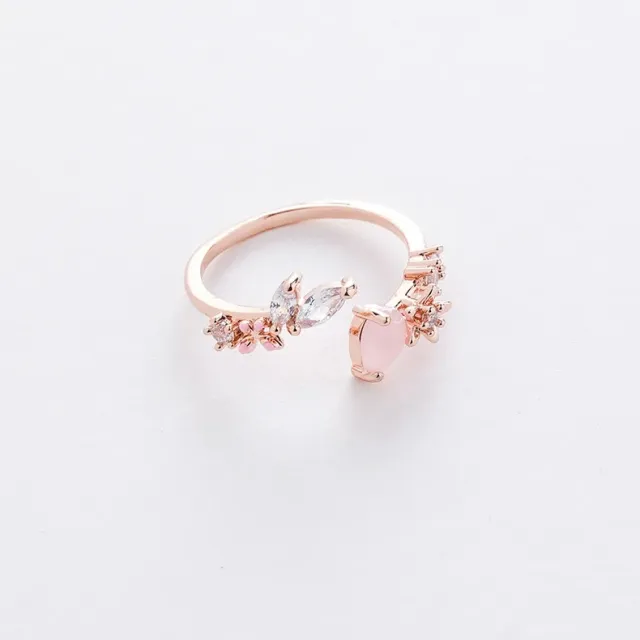AVI Jewels Cleo ring pink/rosegold