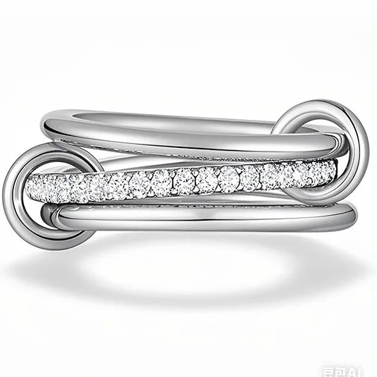 AVI Jewels Link ring silver