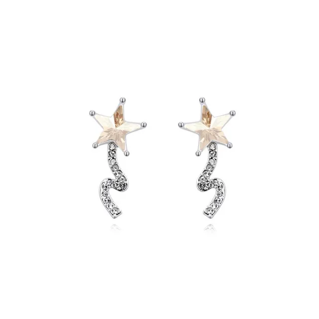 JBX Shooting Star Earrings Champagne