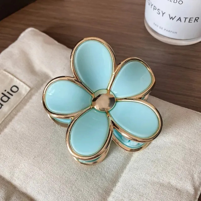 AVI Accessories Flora hair clip sky blue