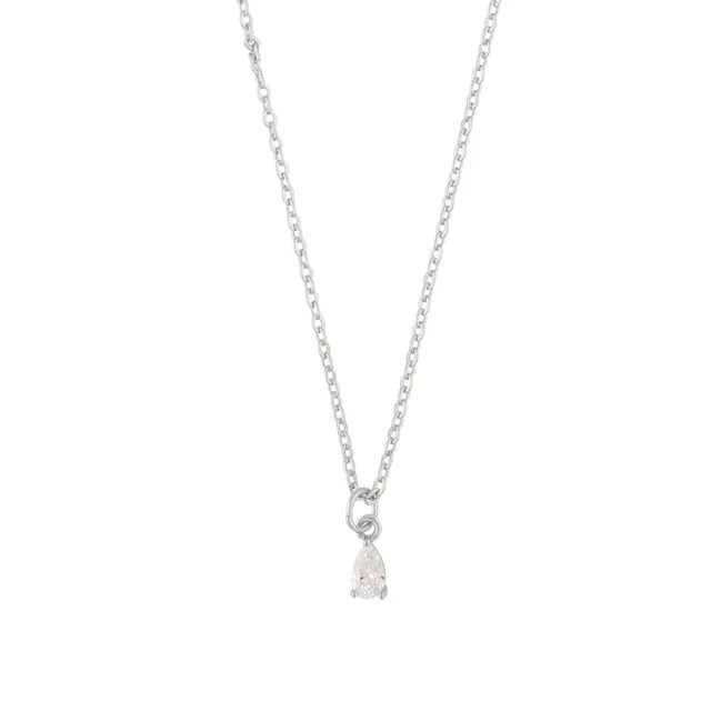 Snö of Sweden Camille small pendant necklace silver/clear