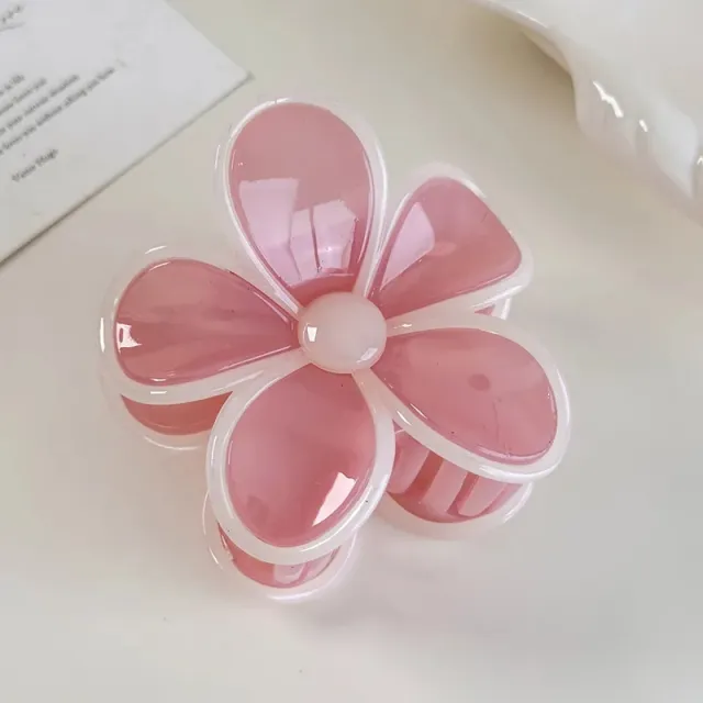 AVI Accessories Camelia hairclip pink