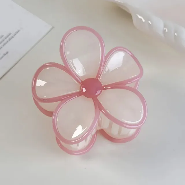 AVI Accessories Camelia hairclip white/pink