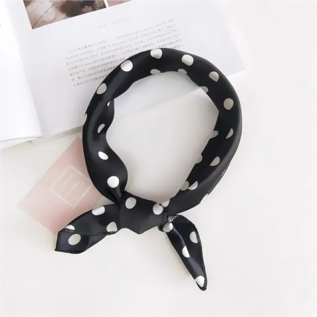 AVI Accessories Petite Polkadot Scarf black