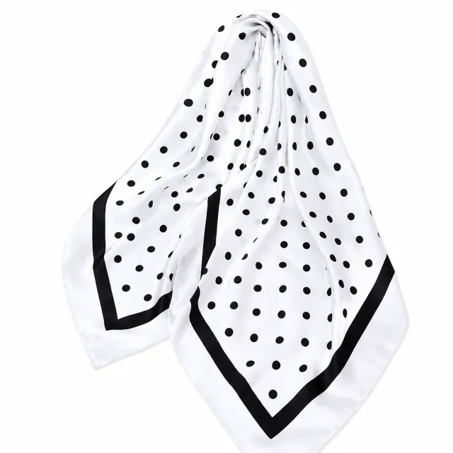 AVI Accessories Polkadot Scarf white/black