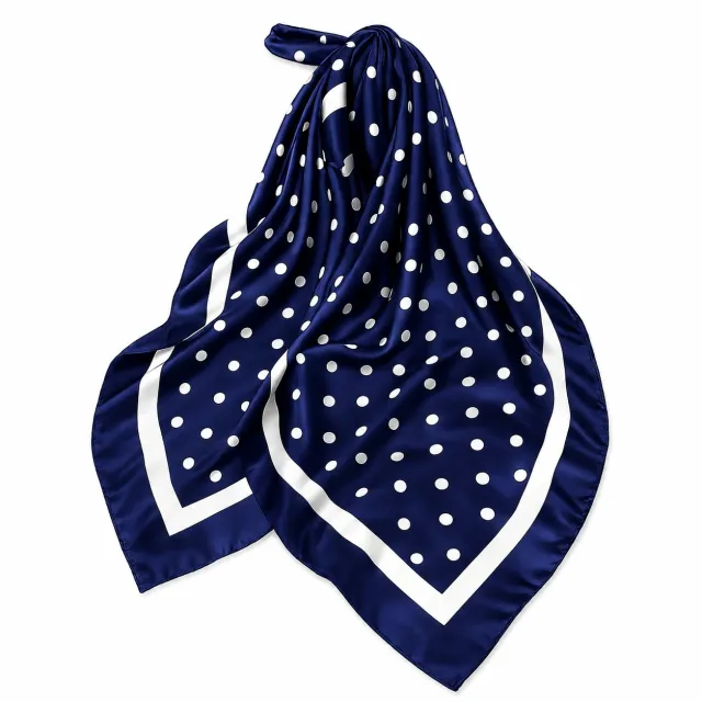 AVI Accessories Polkadot Scarf navy/white