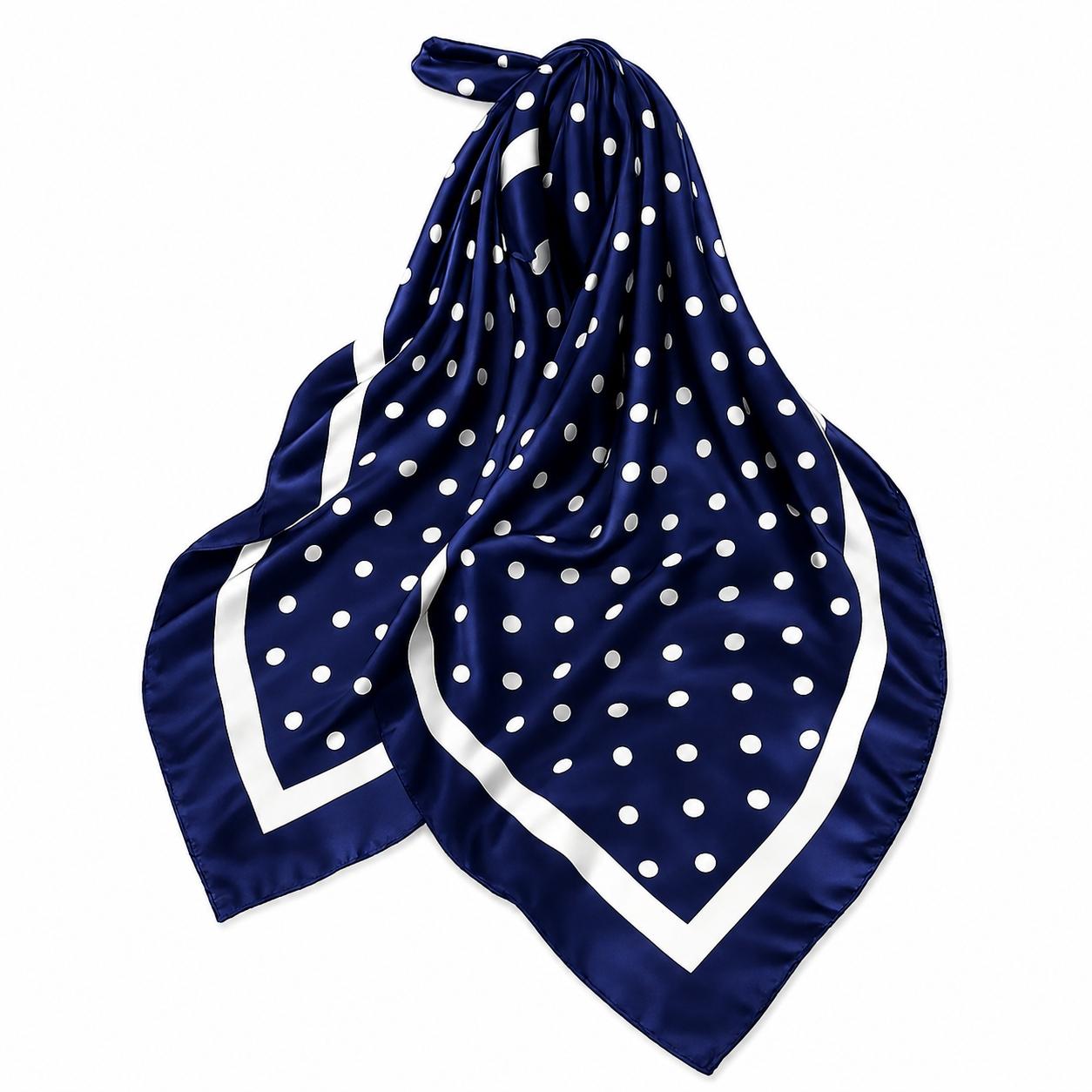 AVI Accessories Polkadot Scarf navy/white