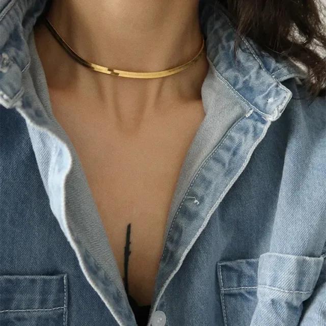 AVI Jewels Snake necklace gold