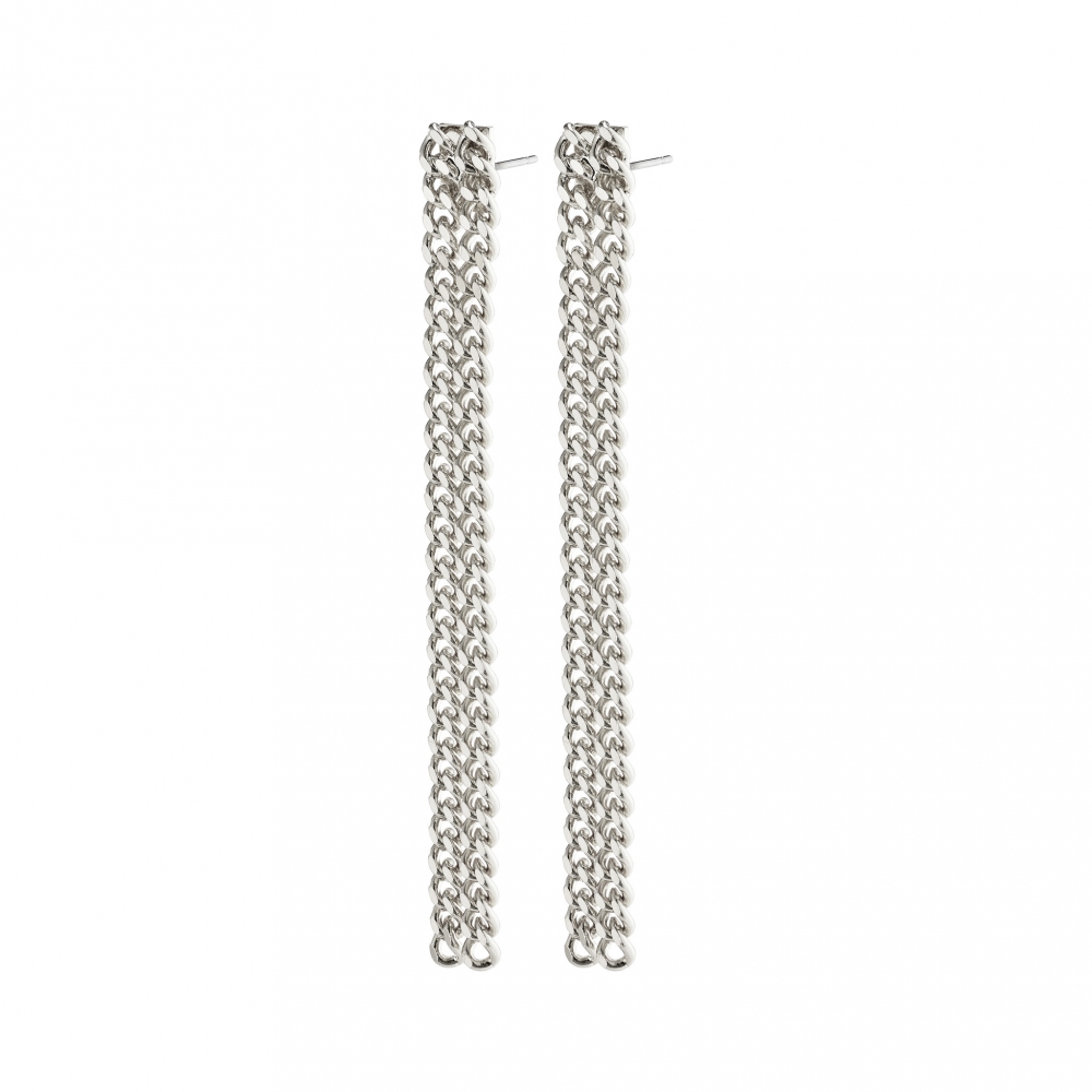 Pilgrim Gudrun chain earrings silver