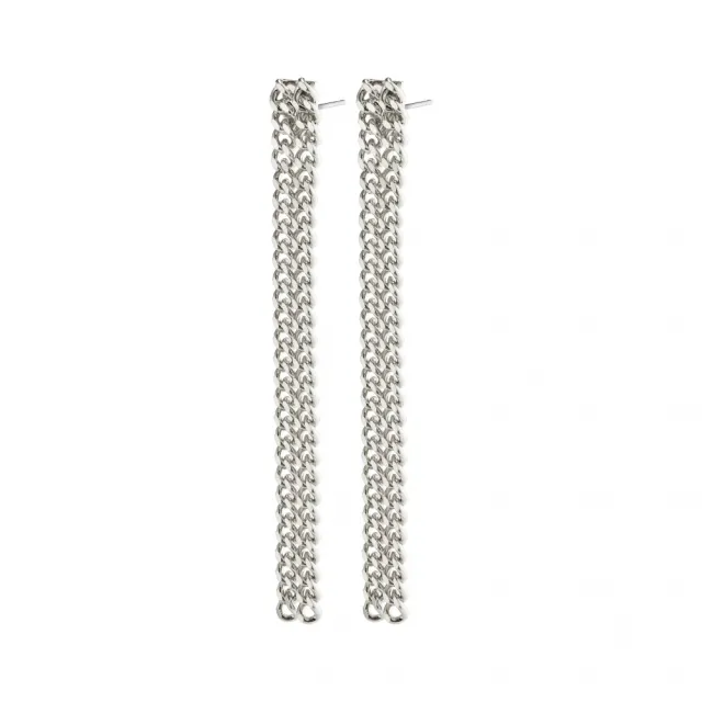 Pilgrim Gudrun chain earrings silver