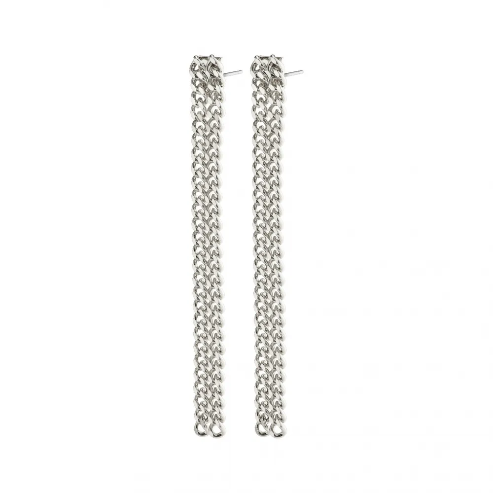 PILGRIM CHAIN EARRINGS GUDRUN SILVER