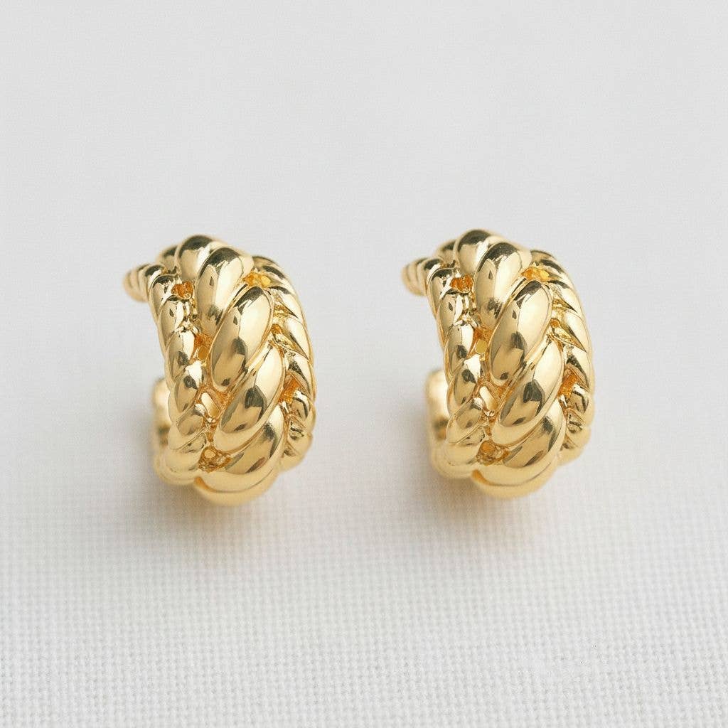 AVI Jewels Twisted Chunky Hoops