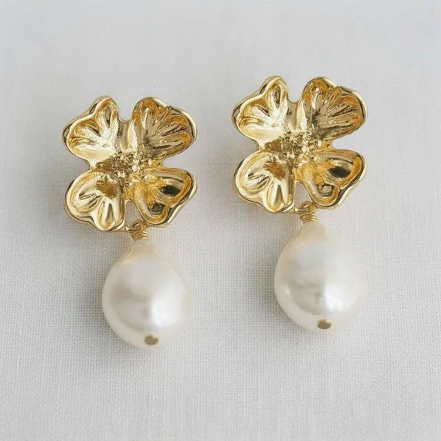 AVI Jewels Pearl Drop Earrings