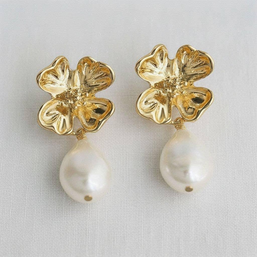 AVI Jewels Pearl Drop Earrings
