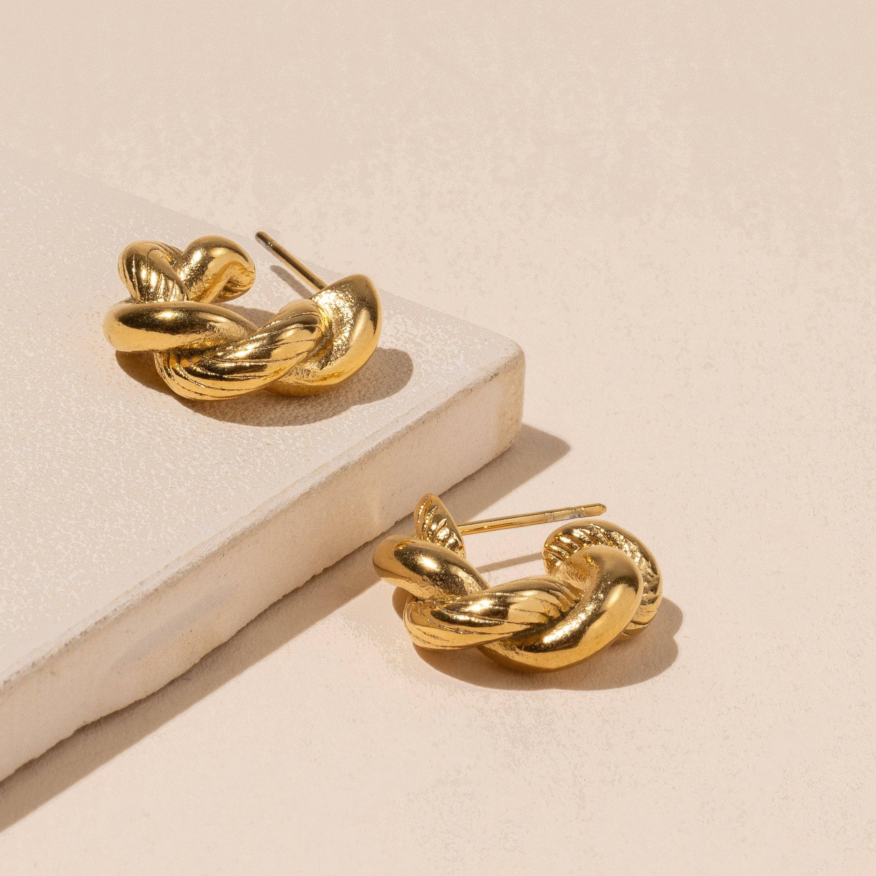 AVI Jewels Liva Twisted Hoops