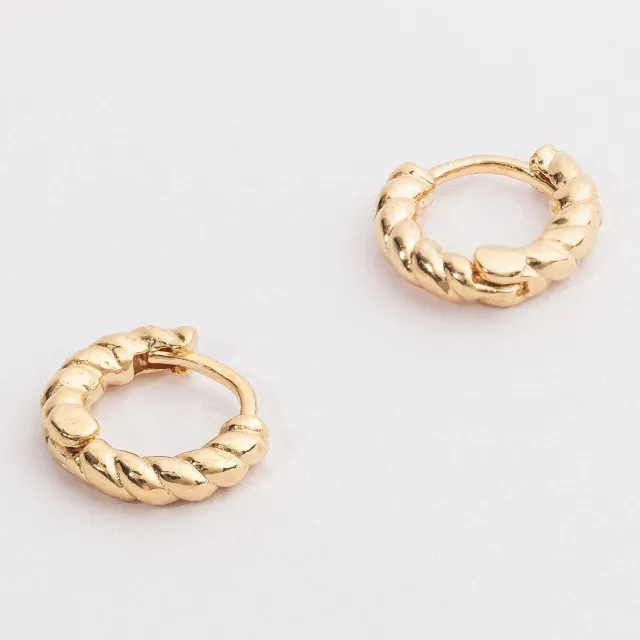 AVI Jewels Gabrielle Twisted Rope Hoops