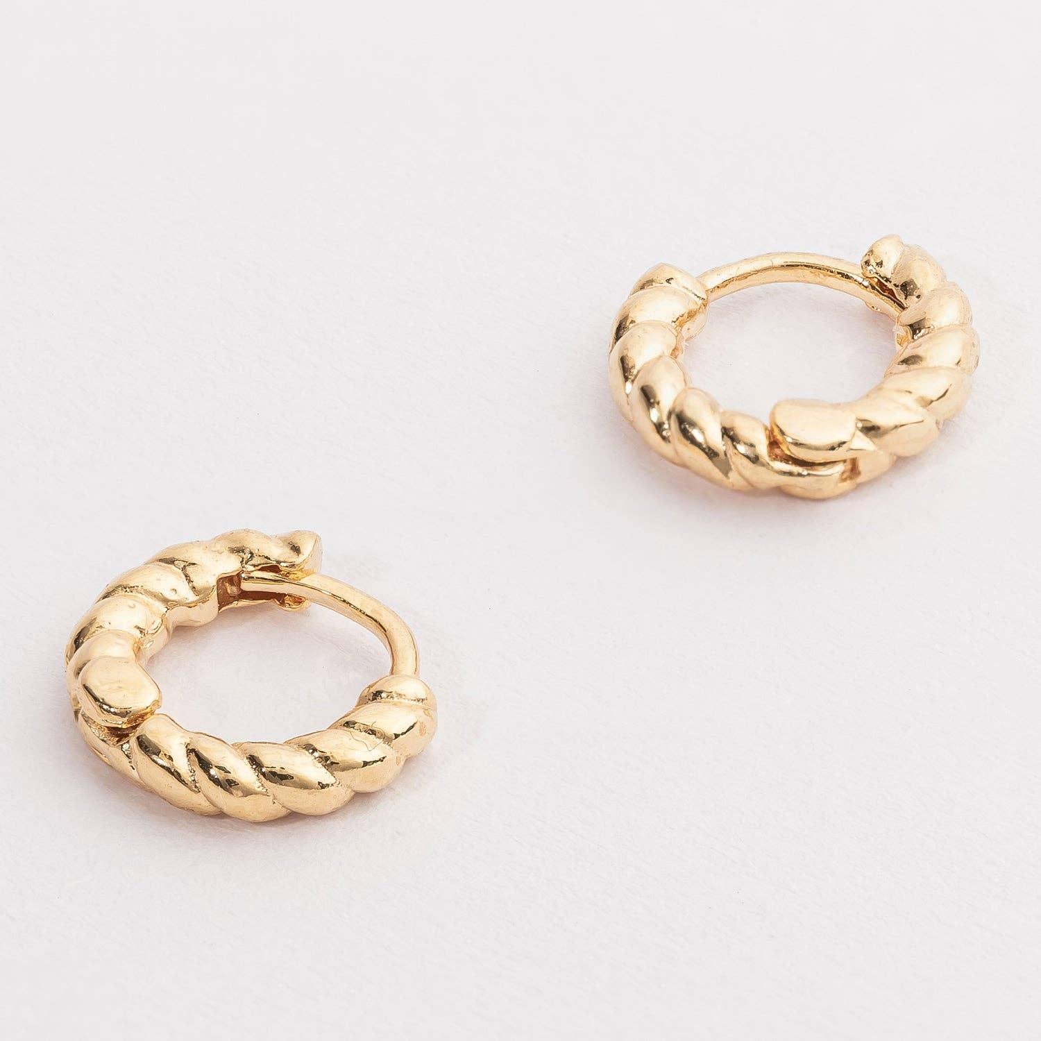 AVI Jewels Gabrielle Twisted Rope Hoops