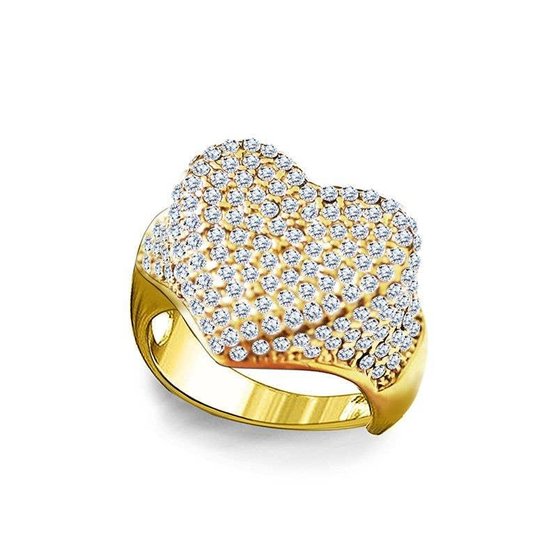 Amorino Pavé Heart Ring