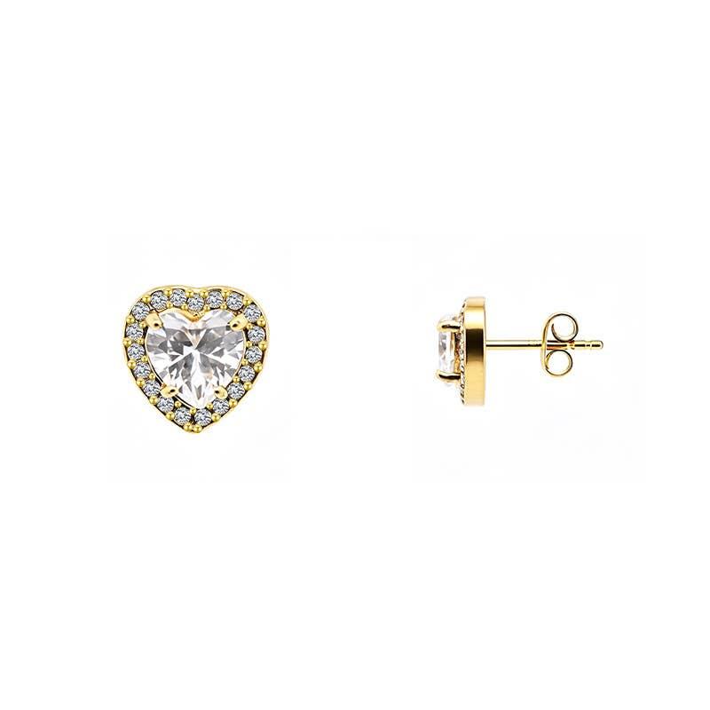 Amorino Heart Stud Earrings