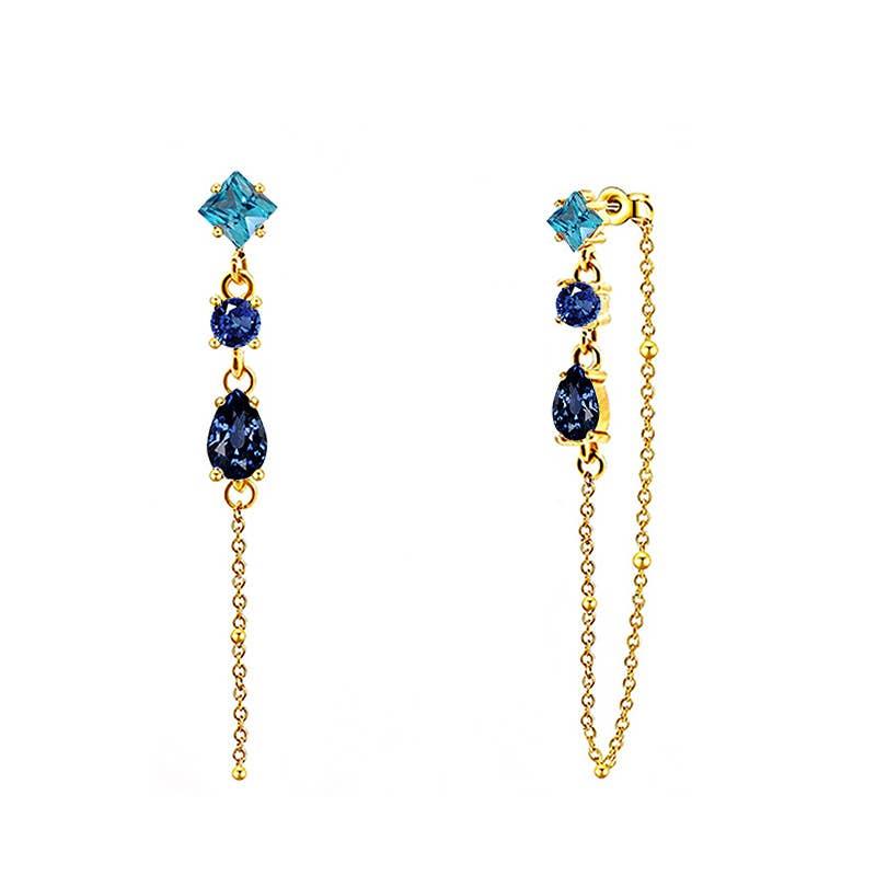 Amorino Dangle Earrings with Chain