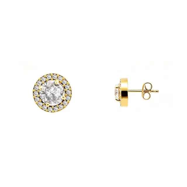 Amorino Round Stud Earrings