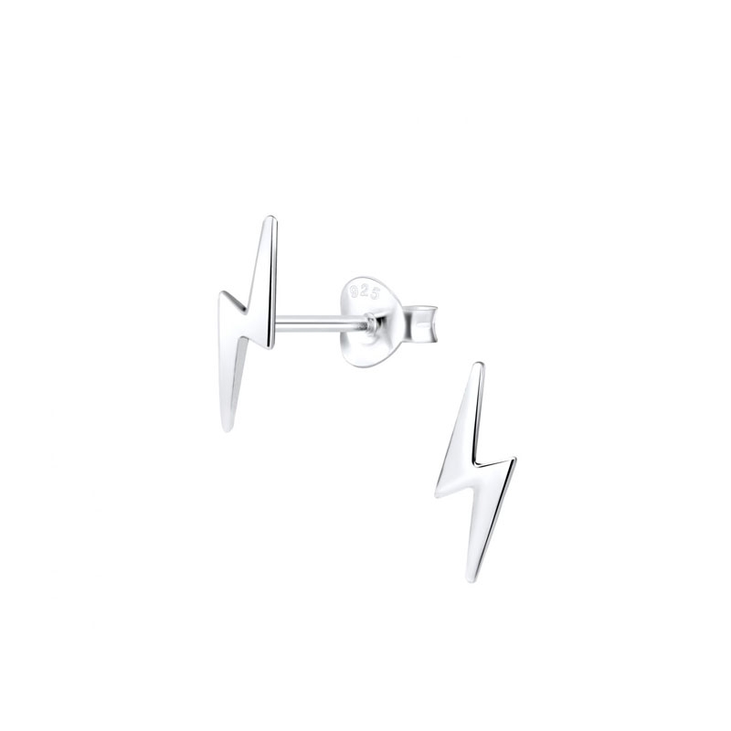 JBX Baby lightning stud earrings silver