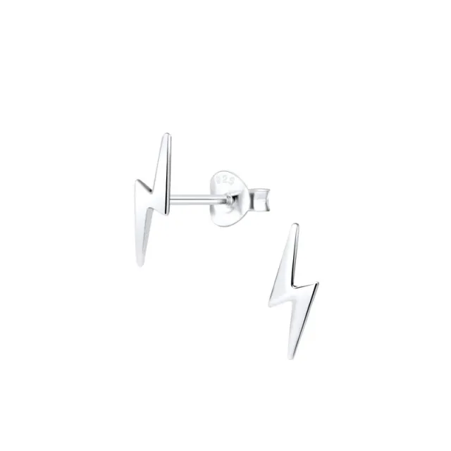 JBX Baby lightning stud earrings silver