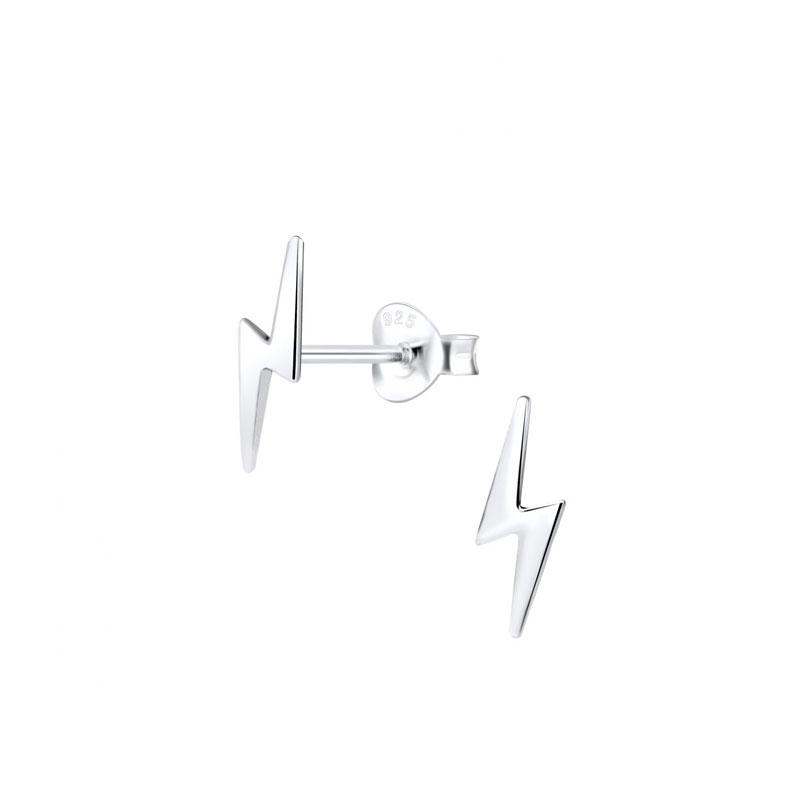 JBX BABY LIGHTNING STUD EARRINGS SILVER