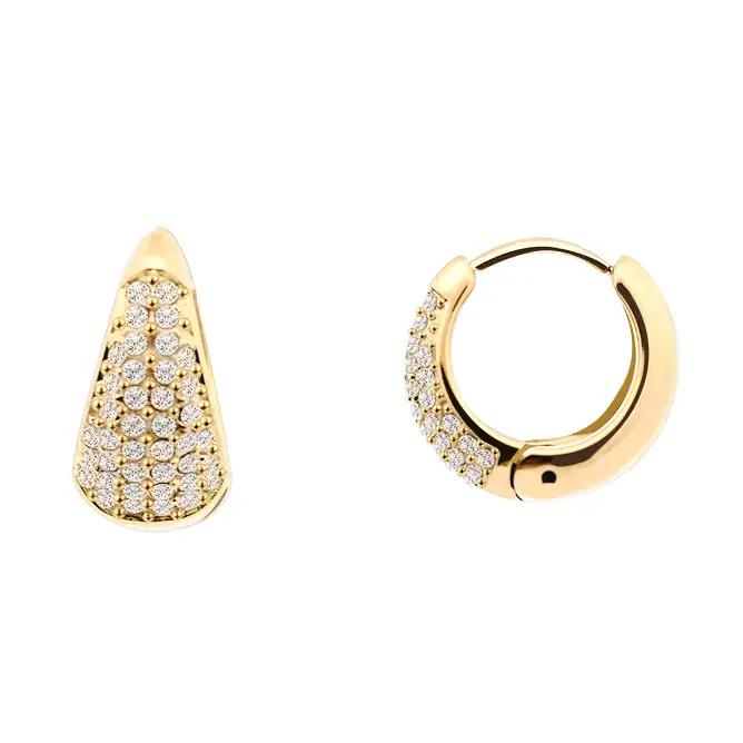 Amorino Hoop Earrings with Zircon