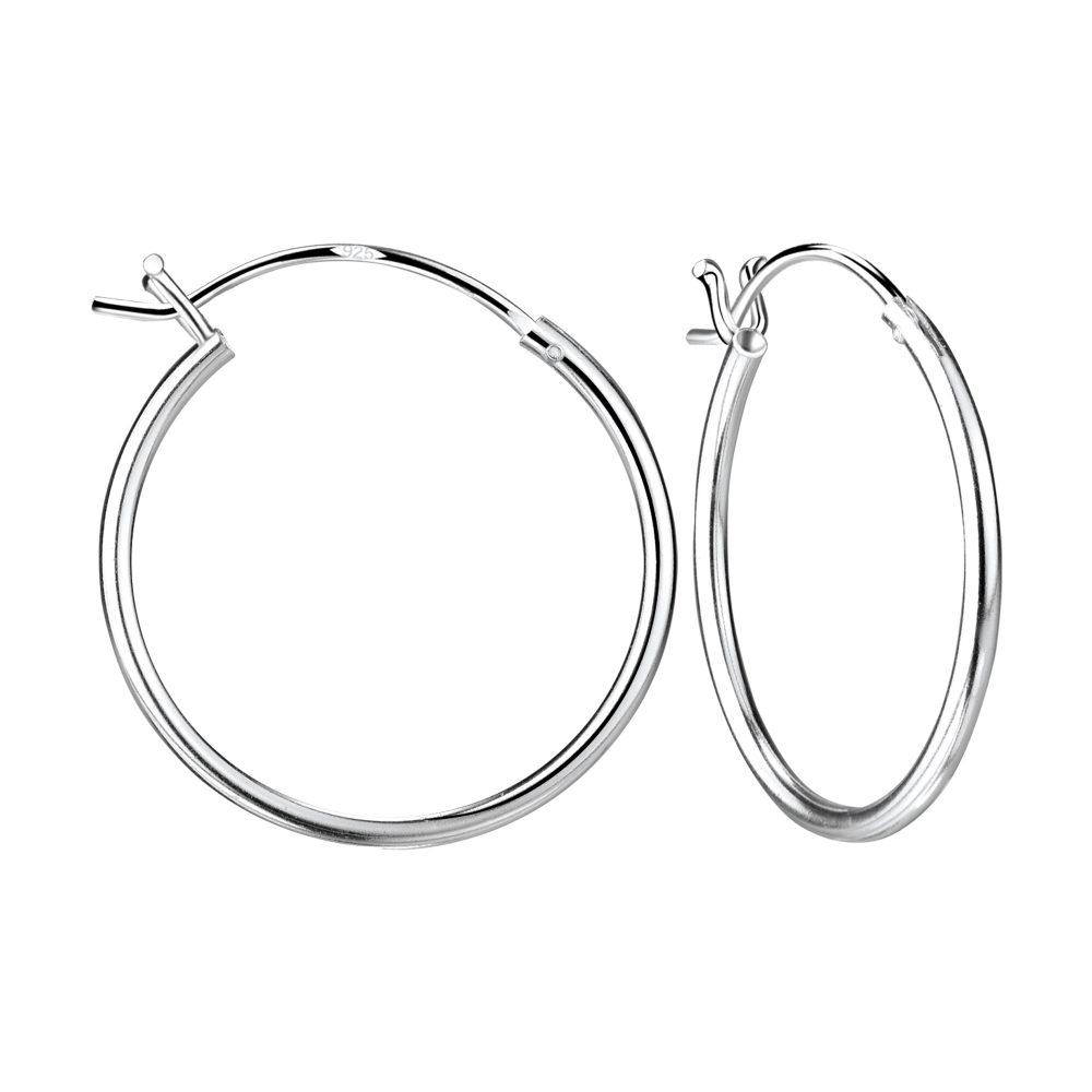 JBX BASIC HOOPS STERLINGSILVER