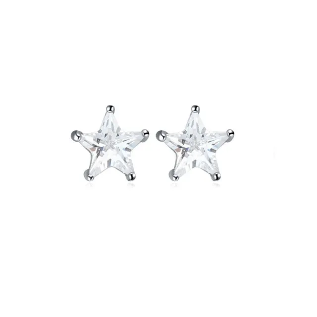 JBX Essential Crystal Star Stud Earrings