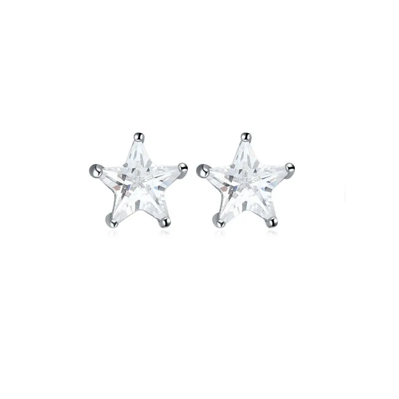 JBX ESSENTIAL CRYSTAL STAR STUD EARRINGS